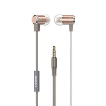Заредете изображение във визуализатора на галерията – Dudao in-ear headphones headset with remote control and microphone 3.5 mm mini jack gold (X13S) - TopMag
