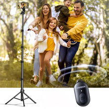 Заредете изображение във визуализатора на галерията – Ugreen LP680 selfie stick with stand and Bluetooth remote control 1.8m - black
