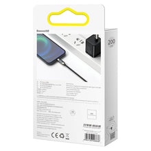 Заредете изображение във визуализатора на галерията – Baseus USB Type C - Lightning 20W fast charging data cable Power Delivery with display screen power meter 2m black (CATLSK-A01) - TopMag
