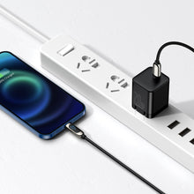 Заредете изображение във визуализатора на галерията – Baseus USB Type C - Lightning 20W fast charging data cable Power Delivery with display screen power meter 2m black (CATLSK-A01) - TopMag
