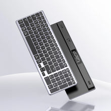 Заредете изображение във визуализатора на галерията – Ugreen KU005 Bluetooth/2.4 GHz Wireless Membrane Keyboard with Backlight - Black
