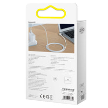 Заредете изображение във визуализатора на галерията – Baseus Zinc angular magnetic power cable for MacBook Power - USB Type C 60W 2m white L-shape (CATXC-W02) - TopMag
