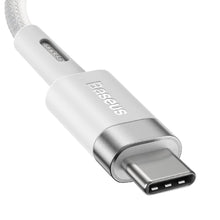 Заредете изображение във визуализатора на галерията – Baseus Zinc angular magnetic power cable for MacBook Power - USB Type C 60W 2m white L-shape (CATXC-W02) - TopMag
