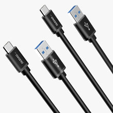 Заредете изображение във визуализатора на галерията – Dudao cable USB cable - USB Type C Super Fast Charge 1 m black (L5G-Black) - TopMag
