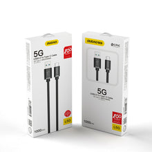 Заредете изображение във визуализатора на галерията – Dudao cable USB cable - USB Type C Super Fast Charge 1 m black (L5G-Black) - TopMag
