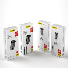 Заредете изображение във визуализатора на галерията – Dudao Fast USB Type C PD / USB Car Charger QC3.0 3A Black (R3PRO) - TopMag
