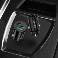 Заредете изображение във визуализатора на галерията – Dudao Fast USB Type C PD / USB Car Charger QC3.0 3A Black (R3PRO) - TopMag
