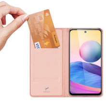 Заредете изображение във визуализатора на галерията – Dux Ducis Skin Pro Bookcase type case for Xiaomi Redmi Note 10 5G / Poco M3 Pro pink - TopMag
