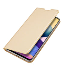 Заредете изображение във визуализатора на галерията – Dux Ducis Skin Pro Bookcase type case for Xiaomi Redmi Note 10 5G / Poco M3 Pro golden - TopMag
