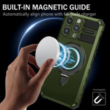 Заредете изображение във визуализатора на галерията – Tel Protect Armor Magsafe Metal Ring Case for Iphone 12 Pro Max green

