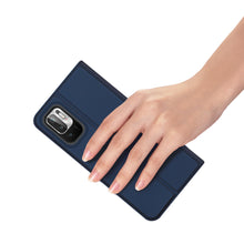 Заредете изображение във визуализатора на галерията – Dux Ducis Skin Pro Bookcase type case for Xiaomi Redmi Note 10 5G / Poco M3 Pro blue - TopMag
