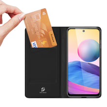 Заредете изображение във визуализатора на галерията – Dux Ducis Skin Pro Bookcase type case for Xiaomi Redmi Note 10 5G / Poco M3 Pro black - TopMag
