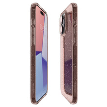 Заредете изображение във визуализатора на галерията – Spigen Liquid Crystal Glitter, rose quartz - iPhone 15 Pro
