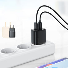 Заредете изображение във визуализатора на галерията – Joyroom fast wall charger 2x USB 2,4A black (L-2A123) - TopMag
