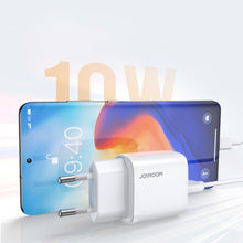 Заредете изображение във визуализатора на галерията – Joyroom charger 2x USB 2.1 A white (L-2A101) - TopMag
