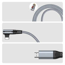 Заредете изображение във визуализатора на галерията – Joyroom Lightning to HDMI 4K@60Hz adapter screen mirroring gray (SY-35L1) - TopMag
