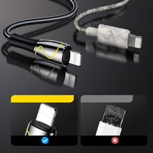 Заредете изображение във визуализатора на галерията – Joyroom Mermaid series USB - Lightning cable 2,4A 1,2m black (S-1230K6) - TopMag
