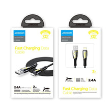 Заредете изображение във визуализатора на галерията – Joyroom Mermaid series USB - Lightning cable 2,4A 2m black (S-2030K6) - TopMag

