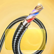 Заредете изображение във визуализатора на галерията – Joyroom Mermaid series USB cable - USB Type C 3A 2m black (S-2030K6) - TopMag
