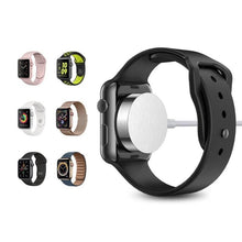 Заредете изображение във визуализатора на галерията – Joyroom 2.5W Qi wireless charger for Apple Watch 0.3m white (S-IW003S white) - TopMag
