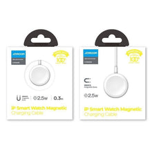 Заредете изображение във визуализатора на галерията – Joyroom 2.5W Qi wireless charger for Apple Watch 0.3m white (S-IW003S white) - TopMag
