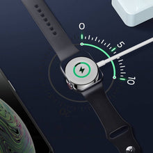 Заредете изображение във визуализатора на галерията – Joyroom 2.5W Qi wireless charger for Apple Watch 0.3m white (S-IW003S white) - TopMag
