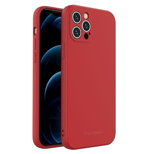 Wozinsky Color Case silicone flexible durable case iPhone 13 mini red - TopMag