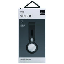 Заредете изображение във визуализатора на галерията – Uniq Vencer Silicone case for AirTag dark grey/charcoal
