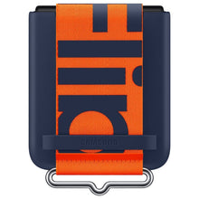 Заредете изображение във визуализатора на галерията – Samsung Strap Silicone Cover case for Samsung Galaxy Z Flip 3 navy blue (EF-GF711TNEGWW) - TopMag
