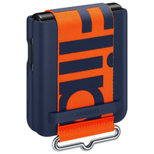 Заредете изображение във визуализатора на галерията – Samsung Strap Silicone Cover case for Samsung Galaxy Z Flip 3 navy blue (EF-GF711TNEGWW) - TopMag
