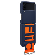 Заредете изображение във визуализатора на галерията – Samsung Strap Silicone Cover case for Samsung Galaxy Z Flip 3 navy blue (EF-GF711TNEGWW) - TopMag
