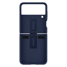 Заредете изображение във визуализатора на галерията – Samsung Ring Silicone Cover Case Cover for Samsung Galaxy Z Flip 3 Hanging Case Navy Blue (EF-PF711TNEGWW) - TopMag

