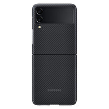 Заредете изображение във визуализатора на галерията – Samsung Aramid Cover Case Sleeve for Samsung Galaxy Z Flip 3 Housing Carbon Black (EF-XF711SBEGWW) - TopMag
