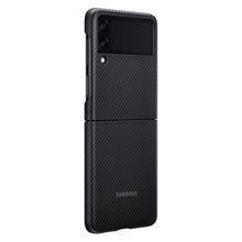 Заредете изображение във визуализатора на галерията – Samsung Aramid Cover Case Sleeve for Samsung Galaxy Z Flip 3 Housing Carbon Black (EF-XF711SBEGWW) - TopMag
