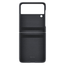 Заредете изображение във визуализатора на галерията – Samsung Aramid Cover Case Sleeve for Samsung Galaxy Z Flip 3 Housing Carbon Black (EF-XF711SBEGWW) - TopMag
