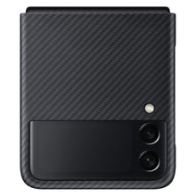 Заредете изображение във визуализатора на галерията – Samsung Aramid Cover Case Sleeve for Samsung Galaxy Z Flip 3 Housing Carbon Black (EF-XF711SBEGWW) - TopMag

