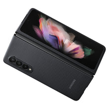 Заредете изображение във визуализатора на галерията – Samsung Aramid Cover Case for Samsung Galaxy Z Fold 3 Housing Carbon Black (EF-XF926SBEGWW) - TopMag
