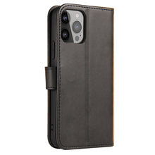 Заредете изображение във визуализатора на галерията – Magnet Case elegant bookcase type case with kickstand for iPhone 13 Pro black - TopMag
