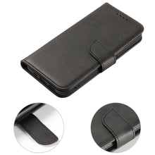 Заредете изображение във визуализатора на галерията – Magnet Case elegant bookcase type case with kickstand for iPhone 13 Pro black - TopMag
