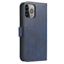 Заредете изображение във визуализатора на галерията – Magnet Case elegant bookcase type case with kickstand for iPhone 13 blue - TopMag
