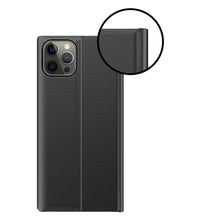 Заредете изображение във визуализатора на галерията – Sleep Case Bookcase Type Case with Smart Window for iPhone 13 Pro blue - TopMag
