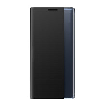 Заредете изображение във визуализатора на галерията – Sleep Case Bookcase Type Case with Smart Window for iPhone 13 mini black - TopMag
