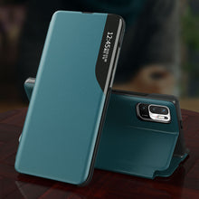 Заредете изображение във визуализатора на галерията – Eco Leather View Case elegant bookcase type case with kickstand for Xiaomi Redmi Note 10 5G / Poco M3 Pro red - TopMag
