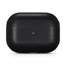 Заредете изображение във визуализатора на галерията – iCarer Leather Classic Nappa natural leather case for AirPods Pro black (IAP047-BK) - TopMag
