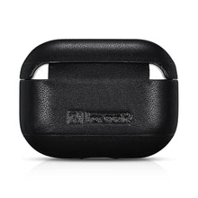Заредете изображение във визуализатора на галерията – iCarer Leather Classic Nappa natural leather case for AirPods Pro black (IAP047-BK) - TopMag
