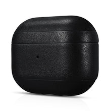 Заредете изображение във визуализатора на галерията – iCarer Leather Classic Nappa natural leather case for AirPods Pro black (IAP047-BK) - TopMag
