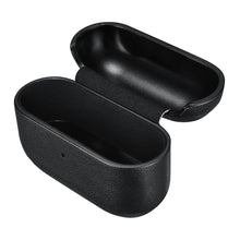 Заредете изображение във визуализатора на галерията – iCarer Leather Classic Nappa natural leather case for AirPods Pro black (IAP047-BK) - TopMag
