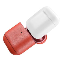 Заредете изображение във визуализатора на галерията – iCarer Leather Nappa natural leather case for AirPods 2 / AirPods 1 red (IAP044-RD) - TopMag
