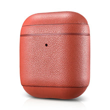 Заредете изображение във визуализатора на галерията – iCarer Leather Nappa natural leather case for AirPods 2 / AirPods 1 red (IAP044-RD) - TopMag
