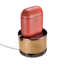 Заредете изображение във визуализатора на галерията – iCarer Leather Nappa natural leather case for AirPods 2 / AirPods 1 red (IAP044-RD) - TopMag
